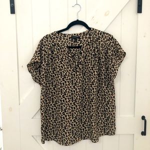 Banana Republic Leopard Print Blouse